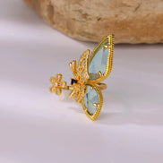 Crystal Butterfly Ring