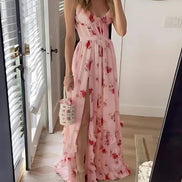 Lace Floral Midi Dress