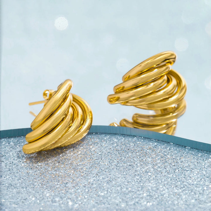 Distorted Hoop Earrings