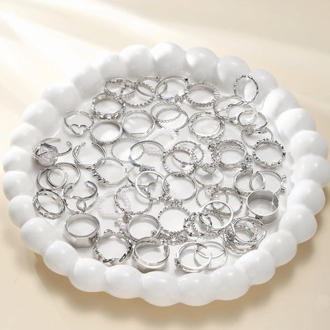 64 PCS Geometric Ring Set