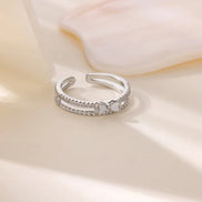 Bowknot Zirconia Ring