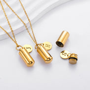 Cremation Urn Initial Charm Necklace