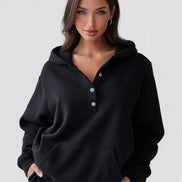 Oversized Snap-Fit Hoodie