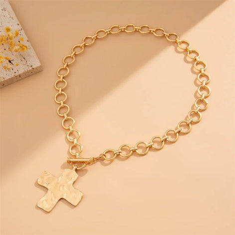 Chunky Cross Necklace