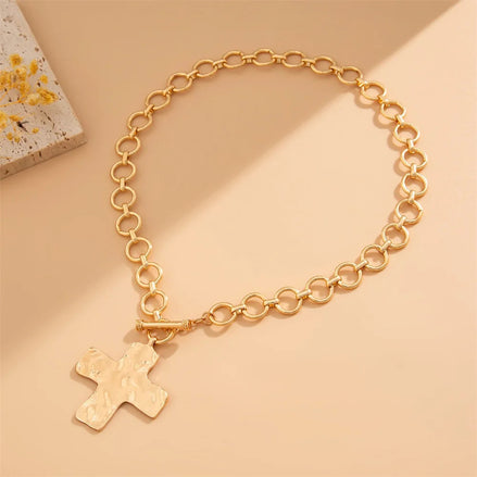 Chunky Cross Necklace