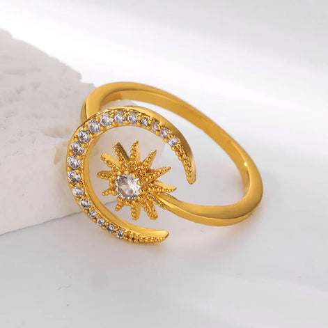 Dainty Moon Ring