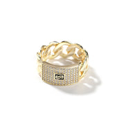 14K Gold Cuban Link Ring