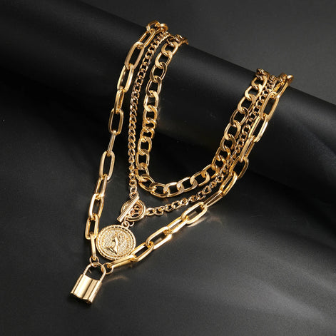 3 PCS Punk Necklace