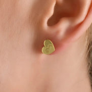 Custom Heart Name Earrings