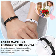 2 PCS Rope Cross Bracelet