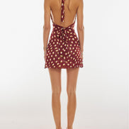 Lycra Polka Dot Mini Dress