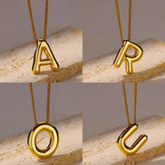 Chunky Initial Letter Necklace