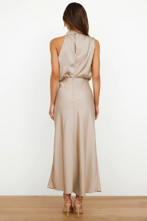 Violet Drape Maxi Dress