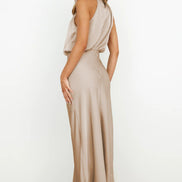 Violet Drape Maxi Dress