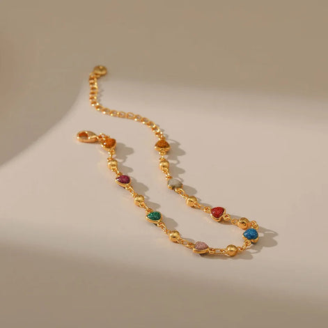 Colorful Heart Bracelet