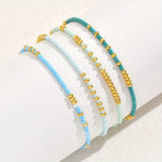 4 PCS Handmade Oceanic Bead Bracelet Set