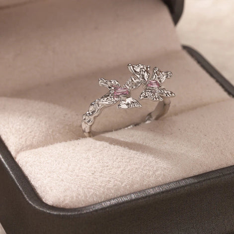 Double Butterfly Ring