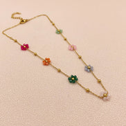 Boho Flower Necklace