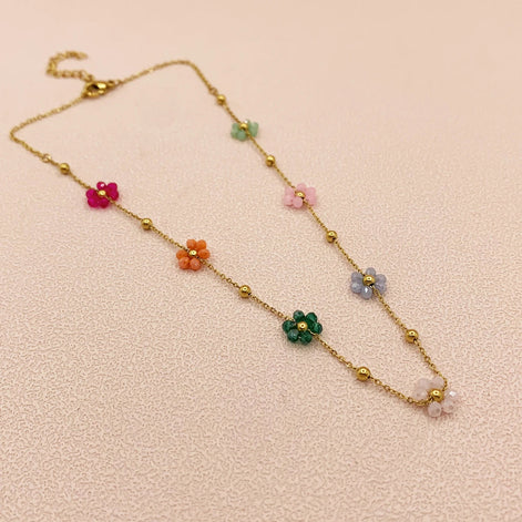Boho Flower Necklace