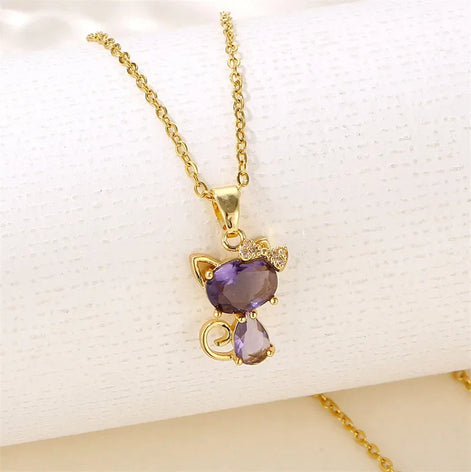 Bowknot Cat Necklace