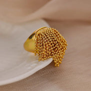 Adjustable Beaded Ring