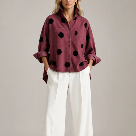 Muriel Polka Dot Shirt