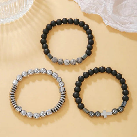 Beaded Cross Bracelet