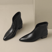 Ann Luxury Low-Heel Ankle Boots