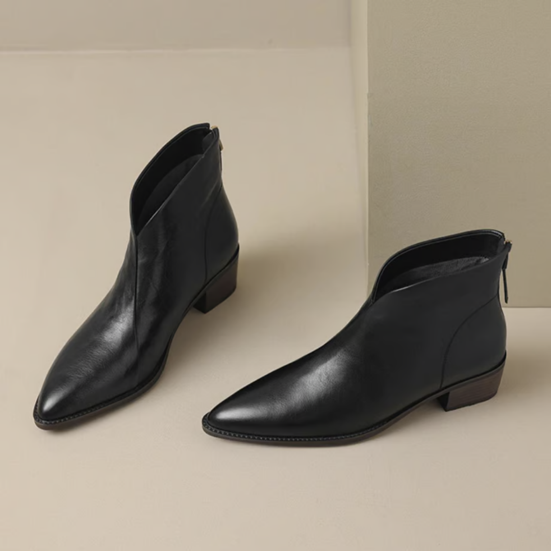 Ann - Luxury Low-Heel Ankle Boots