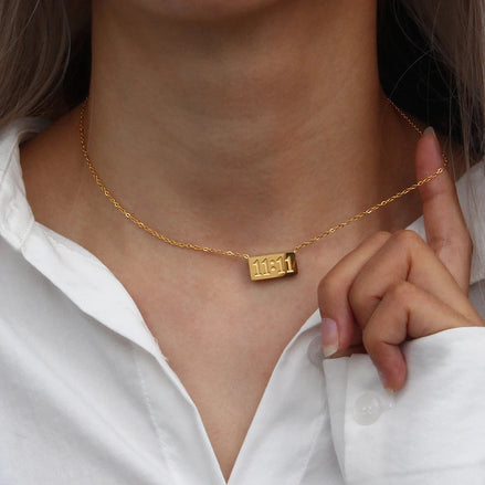 11:11 Rectangle Necklace