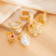 6 PCS Baroque Pearl Ring