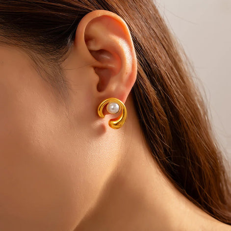 Chunky Pearl Earrings