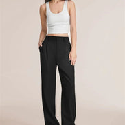 Effortless Tailored Wide-Leg Pants