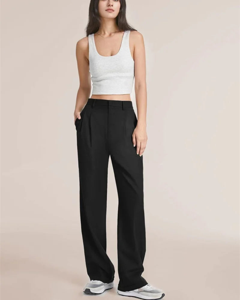 Women's Effortless Tailored Wide Leg Pants