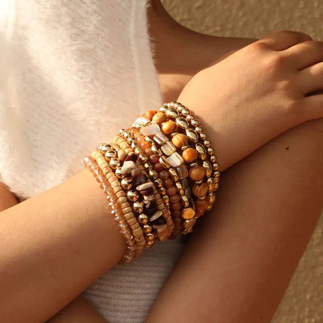 12 PCS Boho Beaded Bracelet