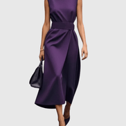 Clarimond Elegant Round Neck Dress
