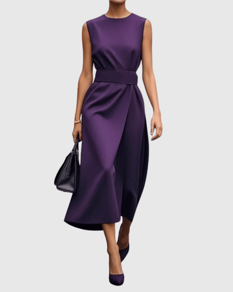 Clarimond Elegant Round Neck Dress