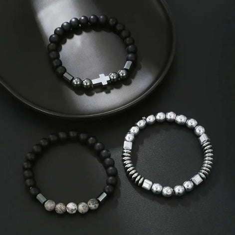 Beaded Cross Bracelet