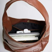 Everyday BB Bag – Leather Bucket Bag with Laptop Fit