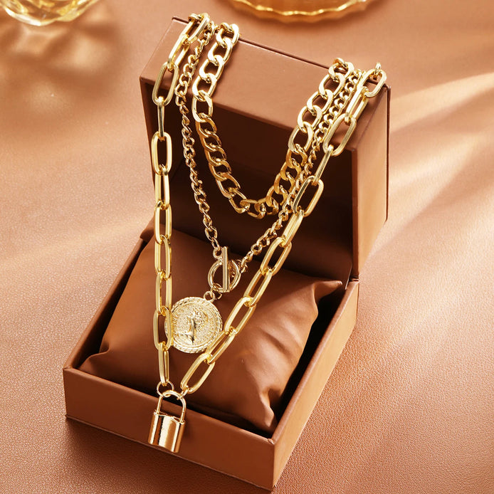 3 PCS Punk Necklace