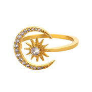 Dainty Moon Ring