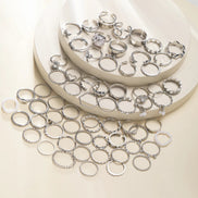 64 PCS Geometric Ring Set