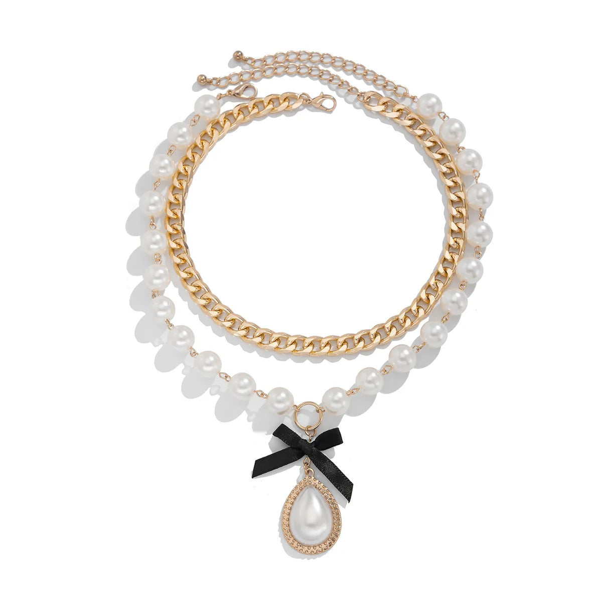 3 PCS Pearl Water Drop Choker Necklace