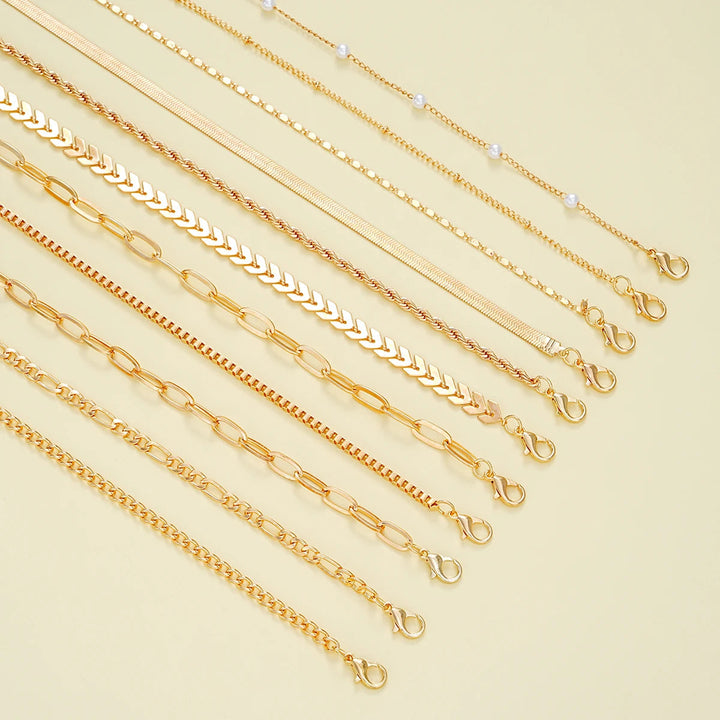 11 PCS Boho Ankle Bracelet
