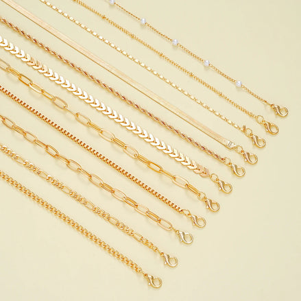 11 PCS Boho Ankle Bracelet