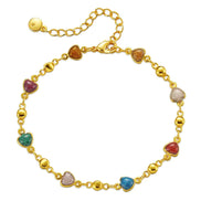 Colorful Heart Bracelet