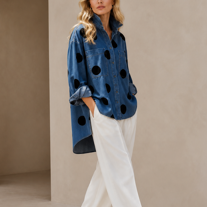 Muriel Polka Dot Shirt