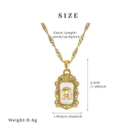 A-Z Crown Initial Necklace