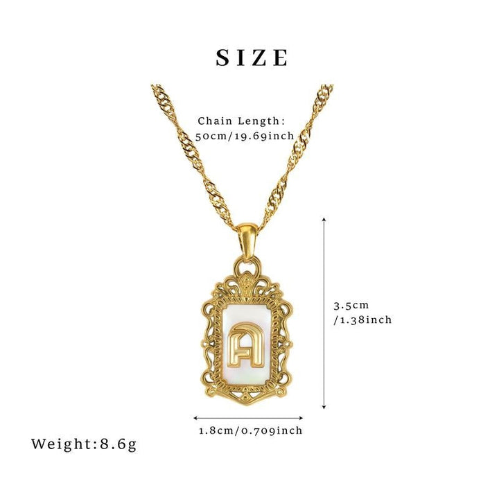 A-Z Crown Initial Necklace