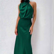 Violet Drape Maxi Dress